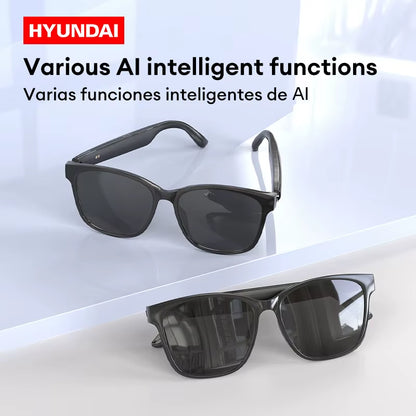 HYUNDAI HY-C8 AI Smart Glasses with Translation Earphones and Camera - Multi-Function Sports Device